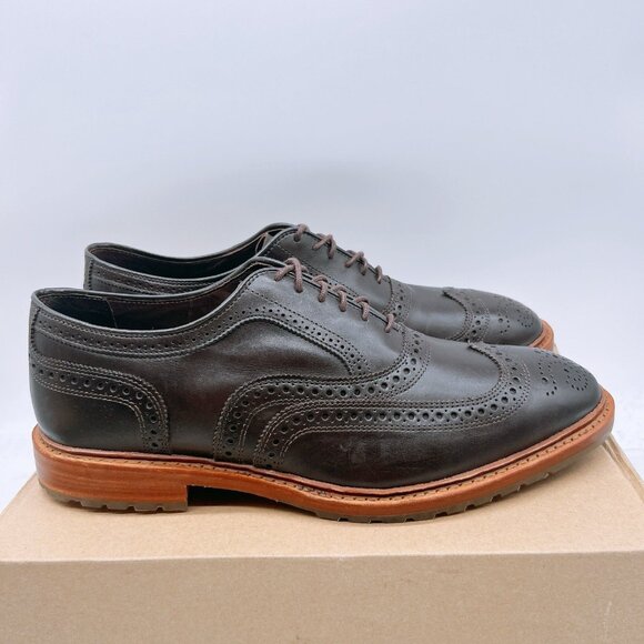 Allen Edmonds McTavish Wingtip Oxford Dress Shoes Mens US 11 EEE Chocolate Brown - Picture 4 of 12